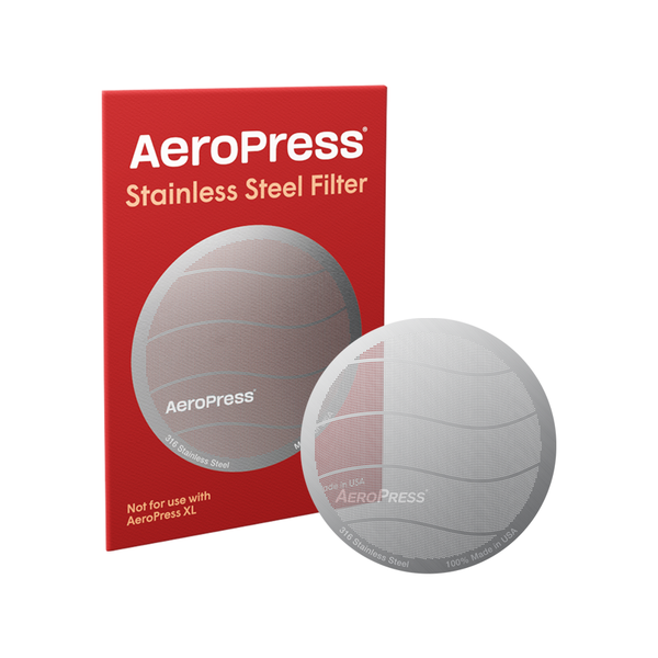 Daugkartinis plieninis filtras "AeroPress" kavinukui