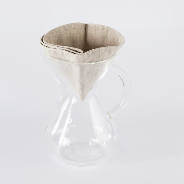 Daugkartinio naudojimo lininis filtras "Chemex" kavinukui