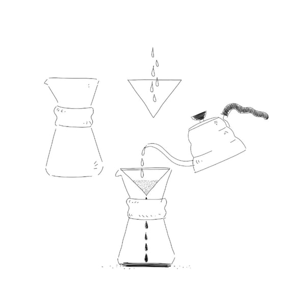 Popieriniai filtrai "Chemex" kavinukui