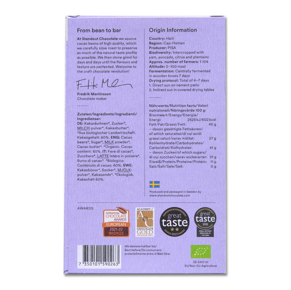 Tamsus pieniškas šokoladas STANDOUT