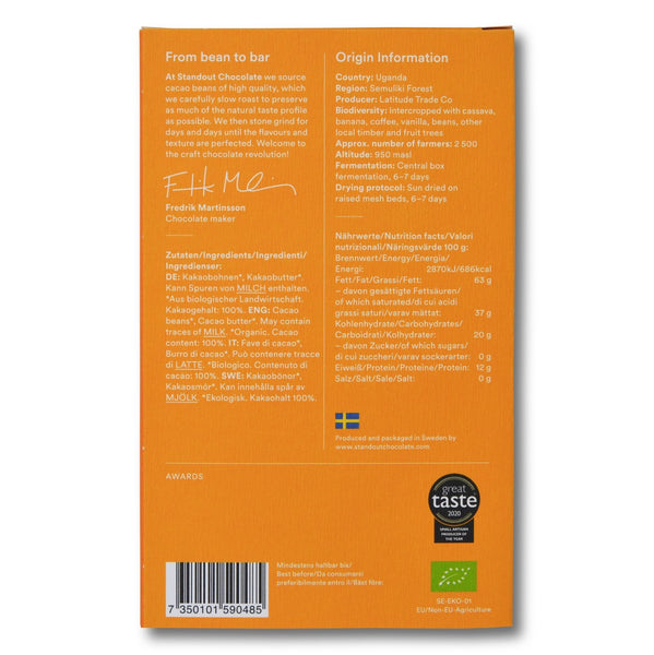 Juodasis šokoladas 100% STANDOUT