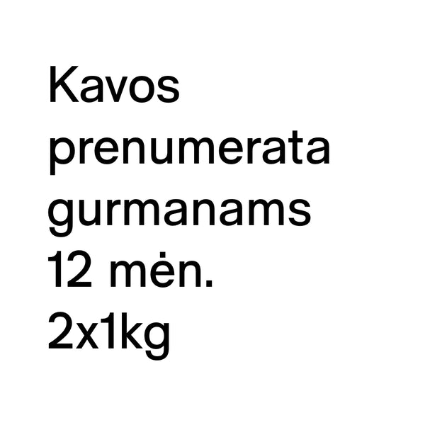 Kavos prenumerata — KUPONAS