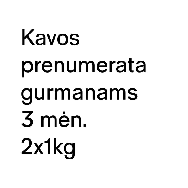 Kavos prenumerata — KUPONAS