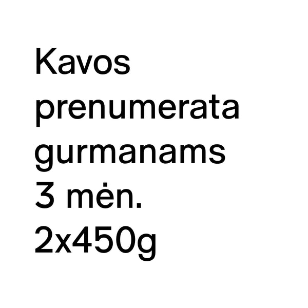 Kavos prenumerata — KUPONAS