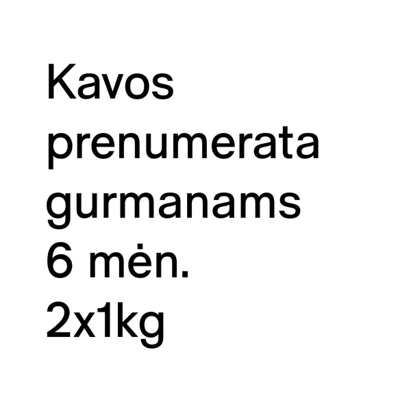 Kavos prenumerata — KUPONAS