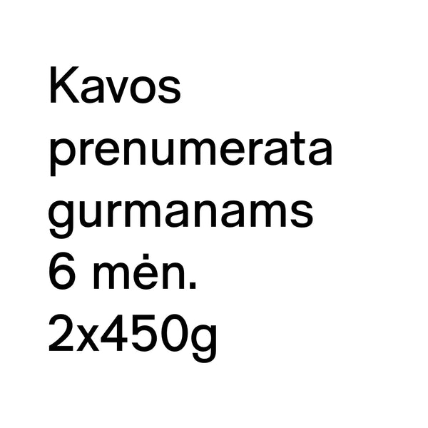 Kavos prenumerata — KUPONAS