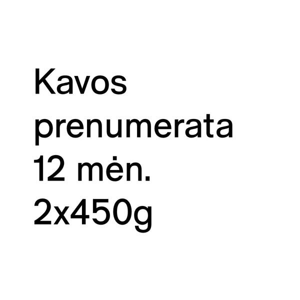 Kavos prenumerata — KUPONAS