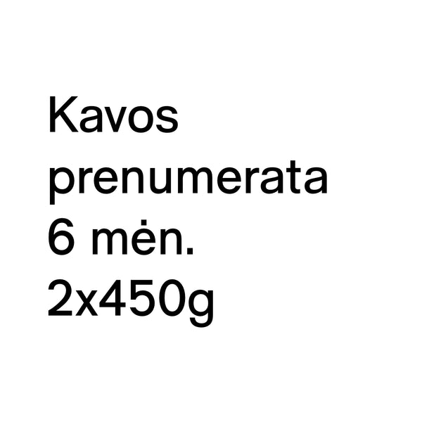 Kavos prenumerata — KUPONAS