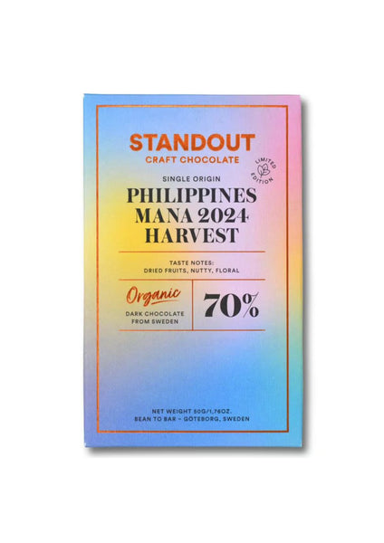 Juodasis šokoladas Philippines Mana 70% - STANDOUT