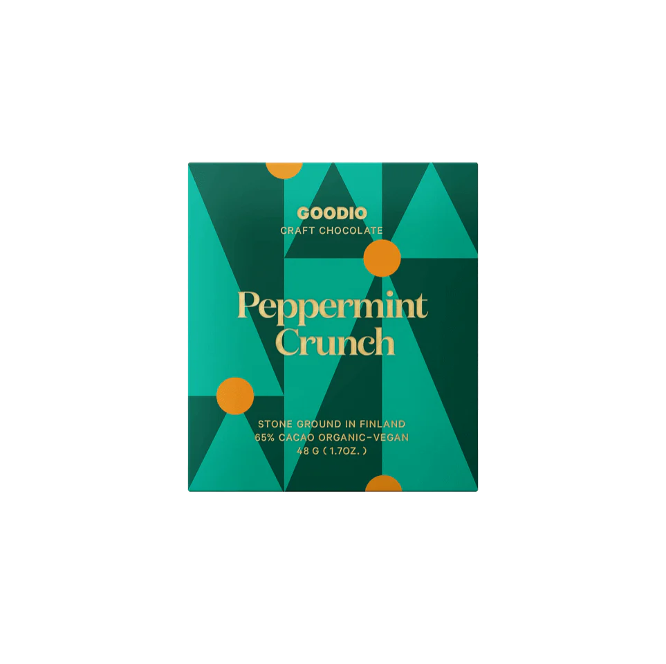 Šokoladas su pipirmėtėmis ir beržų cukraus kristalais  - GOODIO